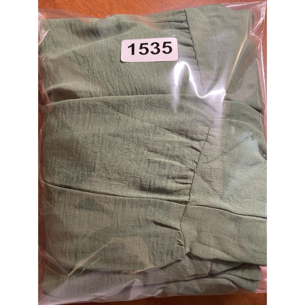 S. Deer Tierd Women's Green Midi Dress Lined Stretch Size XL - Picture 11 of 11